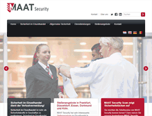 Tablet Screenshot of maatsecurity.de